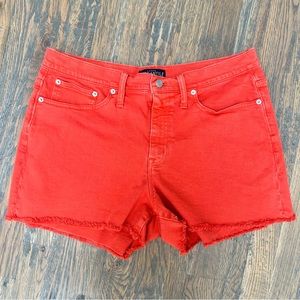 J. Crew Factory Orange Denim Shorts